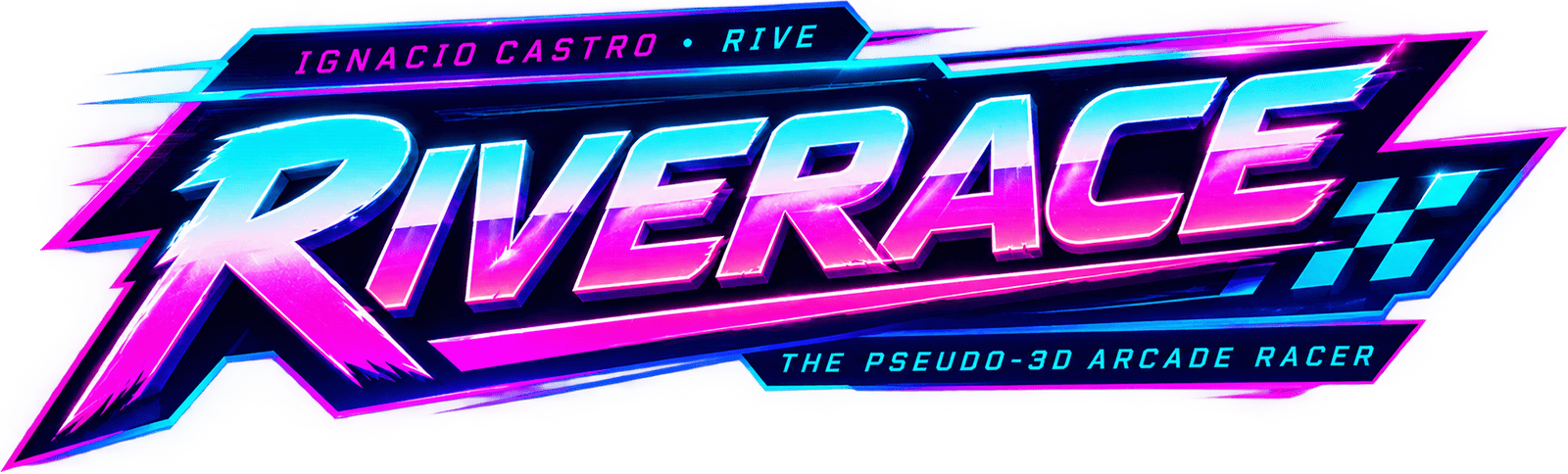 RiveRace, the pseudo-3D arcade racer, by Ignacio Castro